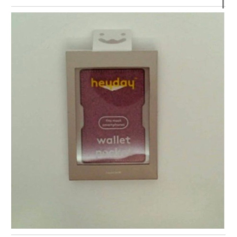 Heyday Wallet Pocket Card Holder Phone Attachment - Pink